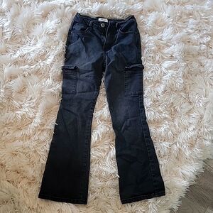 COPY - Faded black Cargo Jeans